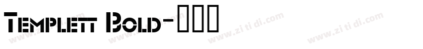 Templett Bold字体转换